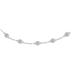 2 Carat TW Bezel Set Lab Grown Diamond Station Bracelet in 14K White Gold