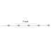 2 Carat TW Bezel Set Lab Grown Diamond Station Bracelet in 14K White Gold