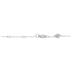 2 Carat TW Bezel Set Lab Grown Diamond Station Bracelet in 14K White Gold