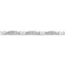 1/5 Carat Natural Blue Diamond I Love You Bracelet in .925 Sterling Silver