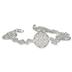 1/2 Carat Antique Byzantine Bracelet in .925 Sterling Silver