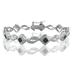 1/3 Carat TW Genuine Black and White Diamond Bracelet in .925 Sterling Silver