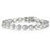 1/2 Carat Diamond Link Bracelet in .925 Sterling Silver