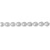 1/2 Carat Diamond Link Bracelet in .925 Sterling Silver