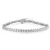 1/2 Carat Genuine Diamond S link Tennis Bracelet in .925 Sterling Silver