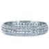 White Crystal Estate Bangle Bracelet