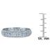White Crystal Estate Bangle Bracelet