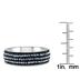 Black Rhinestone and White Crystal Bangle 