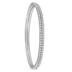 White Crystal Art Deco Large Bangle Bracelets