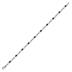Garnet and Natural Diamond Ribbon Loop Bracelet in .925 Sterling Silver