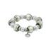 Mint Green Murano Glass Bead with Sterling Silver Roundels Bracelet