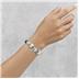 Mint Green Murano Glass Bead with Sterling Silver Roundels Bracelet