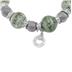 Silvana Silver Bead Bracelet with Emerald Green Murano Glass and Silver Rondelles