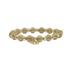 Borsa Gialla Gold Woven Beads and Silver Disco Beads Bracelet
