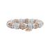 Silver and Rose Laser Beads with Silver Roundels Bracelet