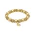 Palma Gialla Gold Woven and Satin Beads Bracelet