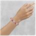 Susana Coral and Laser-Cut Silver Beads Bracelet with Silver Roundels