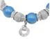 Lorenza Turquoise and Laser Silver Beads Bracelet with Silver Rondelle Accents