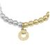 Mila Gold and Silver Day and Night Bracelet with Moon and Star Accent Beads
