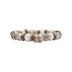Mesalina Rose and Silver Beads Bracelet with Rose and Silver Spring Accents