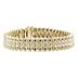 Blue And White Diamond Bracelet in 14k Yellow Gold 