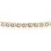 1 1/4 Carat TW Diamond X Bracelet in Two Tone 14K Gold