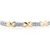 1/4 Carat TW Diamond Barcelet in Two Toned 14K Gold