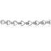 Diamond Heart Link Bracelet in 10K White Gold