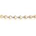 10K Yellow Gold Diamond Heart Bracelet