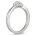 1/3 Carat TW White Princess Cut Diamond Bridal Ring Set in 10K White Gold 