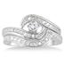 3/5 Carat Diamond Bridal Set in 10K White Gold