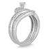 3/5 Carat Diamond Bridal Set in 10K White Gold