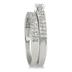 7/8 Carat TW Diamond Pave Bridal Set in 10K white Gold