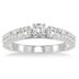 7/8 Carat TW Diamond Pave Bridal Set in 10K white Gold