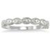 1/3 Carat TW Blue and White Diamond Bridal Set in 10K White Gold