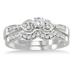1/3 Carat TW Diamond Bridal Set in 10K White Gold 