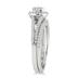 4/5 Carat TW Halo Diamond Bridal Set in 10K White Gold 