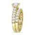 AGS Certified 2 1/2 Carat TW Diamond Bridal Set in 14K Yellow Gold (I-J Color, I2-I3 Clarity)