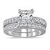 2 1/2 Carat White Diamond Bridal Set in 14K White Gold