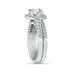 Certified 1 1/2 Carat Diamond Halo Bridal Set in 14K White Gold (H-I Color, I1-I2 Clarity)