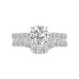 3 1/4 Carat TW Round Lab Grown Diamond Bridal Set in 14K White Gold