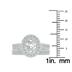 1 3/4 Carat TW Oval Shape Lab Grown Diamond Bridal Set in 14K White Gold