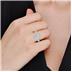 6 1/2 Carat TW Round Cut Lab Grown Diamond Halo Bridal Set in 14K White Gold