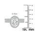 6 1/2 Carat TW Center Oval Lab Grown Diamond Halo Bridal Set in 14K White Gold