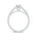 3 1/4 Carat TW Center Emerald Cut Lab Grown Diamond Halo Bridal Set in 14K White Gold