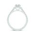 1 3/4 Carat TW Center Pear Shape Lab Grown Diamond Halo Bridal Set in 14K White Gold