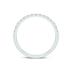 3 1/4 Carat TW Center Princess Cut Lab Grown Diamond Halo Bridal Set in 14K White Gold
