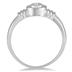 1/10 Carat Bezel Set Diamond Solitaire Ring in 10K White Gold