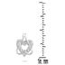 1/4 Diamond Heart Earrings in 10K White Gold