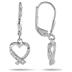Diamond Accent Hoop Earrings in .925 Sterling Silver